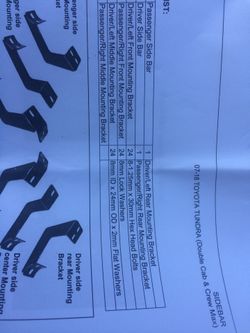 Brand New Step Bars for 2007-18 Toyota Tundra Double Cab or Crew Max