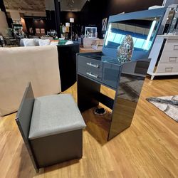 Vanity new design chair mirror led included all new