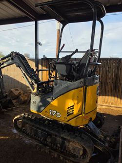 Miniexcavator sewer lines