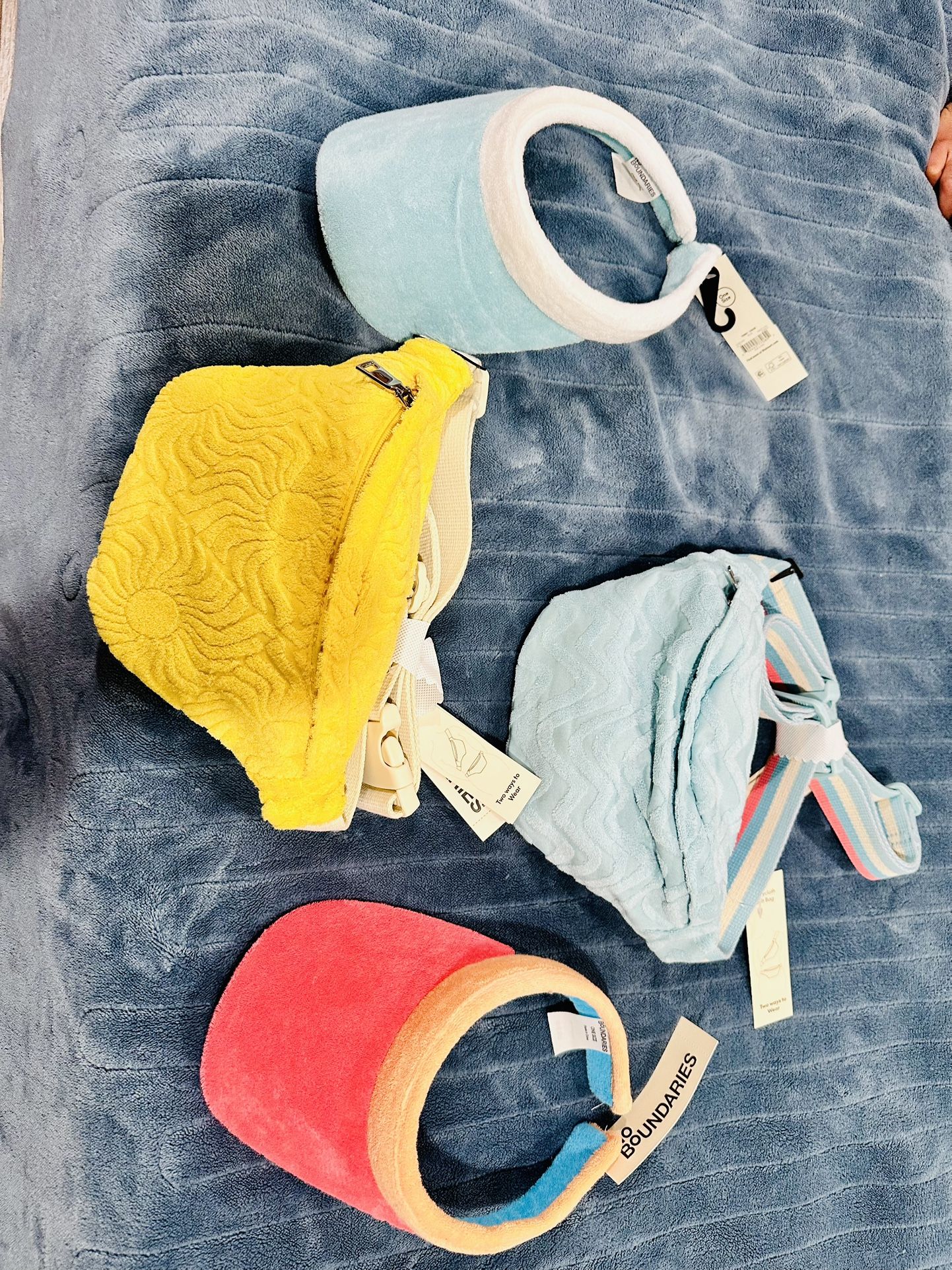 Gifts For A Big Group Visor And Waist Belt With Storage Many Pieces Available