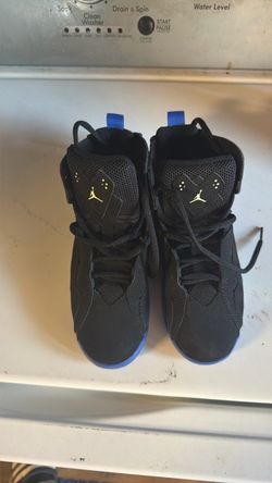 Air Jordan High-Top Sneakers Black and Blue