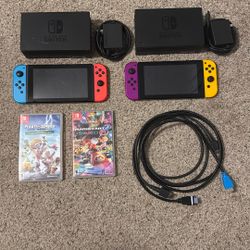 2 Nintendo Switch’s With Games