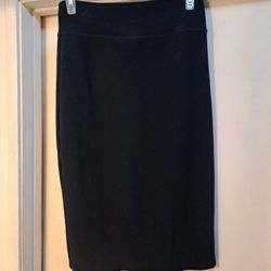 Black High Waist Bodycon Skirt Size XL By Zewe Fashion