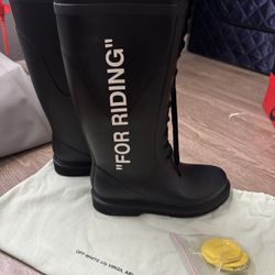 Off-White “For Riding” Rain boots 9wmns