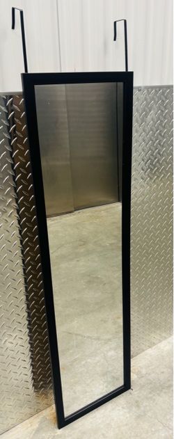 Black Over-the-Door Full Length Mirror
