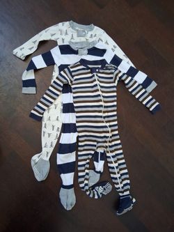 Burts Bees Footed Pajamas 24m