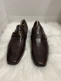Kenneth Cole Reaction Brown"TUX-TILE LE Leather Monk Strap Loafers Men's 11 M