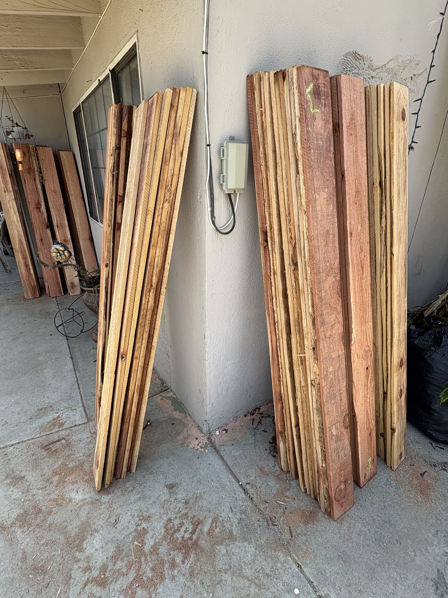 6x6 Redwood Fence Pickets/Slats