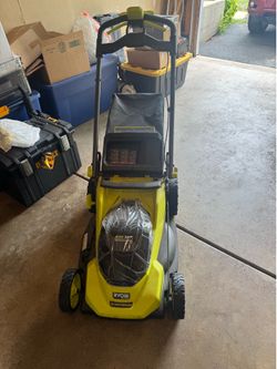 Ryobi electric lawn mower