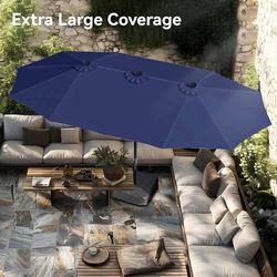 Brand new umbrella with base