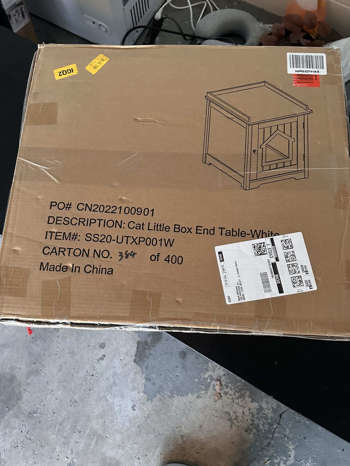 New Cat Litter End Table