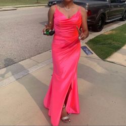 Z COUTURE PROM DRESS - size 2 Hot Pink