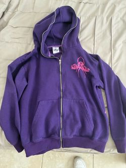No Owners Purple Zip-Up Hoodie