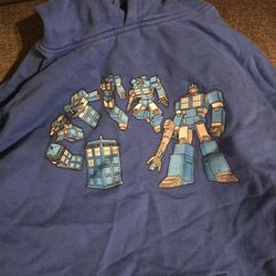 Doctor Who Transformer TARDIS Hoodie 2xl