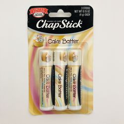 Brand new CHAPSTICK Cake Batter flavor set of 3 lip balms
