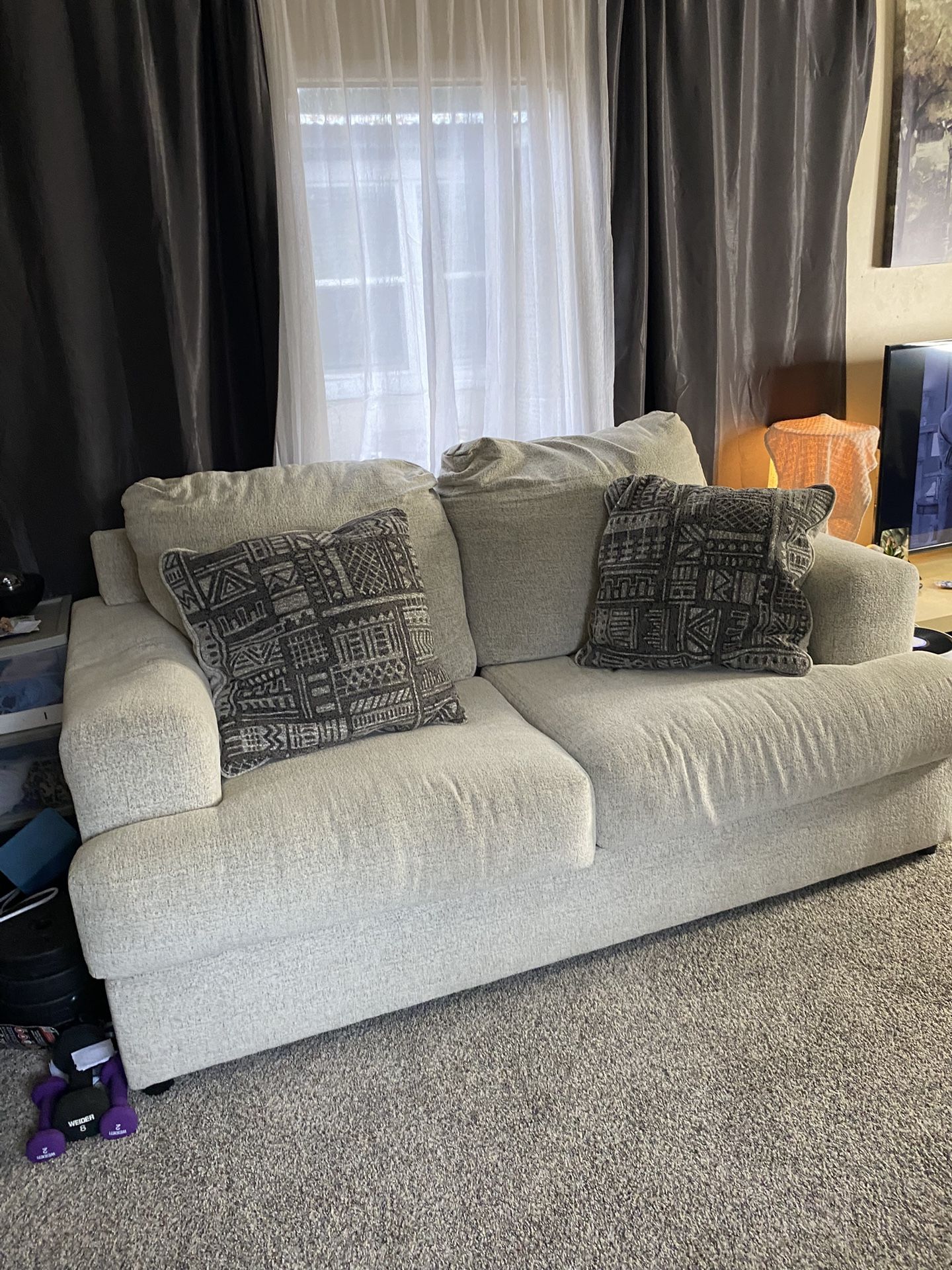 Textured Fabric Couch - Make Offer