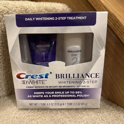 Crest 3D White Brilliance Whitening 2-Step new $8