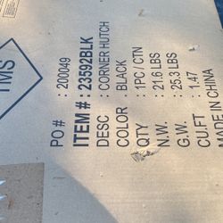 Brand new all black hutch can be mounted on the wall or placed on the ground