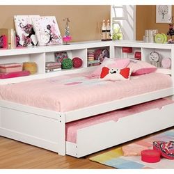 Brand New White Twin Size Daybed w Trundle Bed