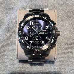 Seiko Solar Chronograph Watch (Men’s)