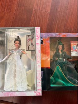 2 vintage collectible Barbies