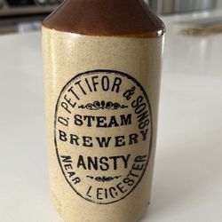 Vintage Ceramic Beer Bottle 