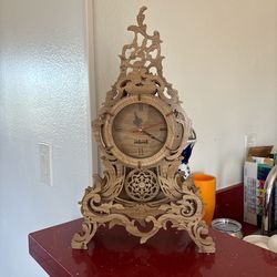 Intricate Wooden Clock