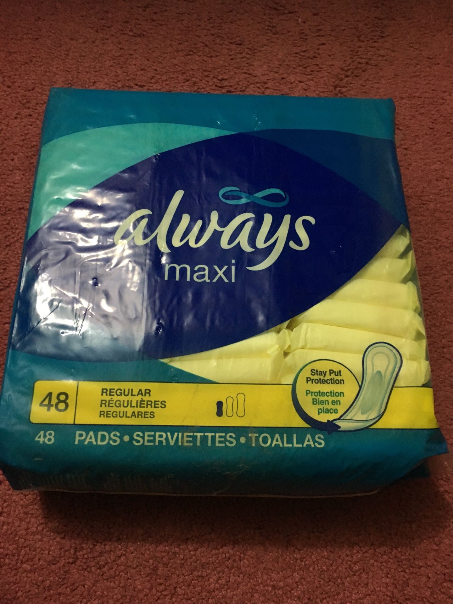 Always Maxi Pads 48 count