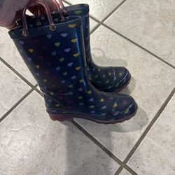 Girls 11/12 Light Up Rain Boots 
