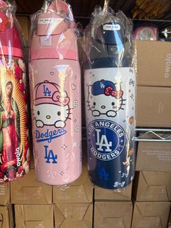 LA Dodgers Hello Kitty Water Bottles