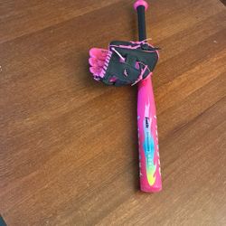 Franklin Sports Pink Inferno Tee Ball Set 