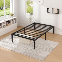 Twin Black Bed Frame Easy To Assemble 