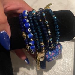 Beautiful Bracelets Cristalinas Oro Laminado 