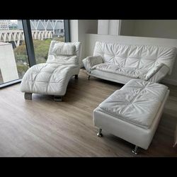 Futon , Chaise,  Ottoman - Sofa Set - LIVING ROOM Set
