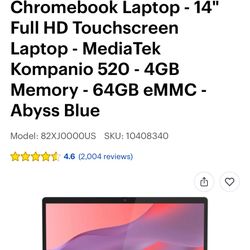Lenovo -Chromebook 14 Full HD 