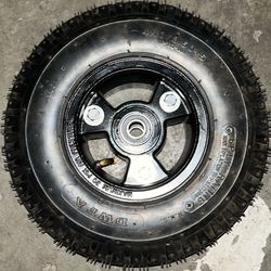 Tri Star Mini Bike Front Wheel 4.10/3.50-5 Tire – New Bearings & Hardware