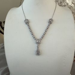 Women’s Diamond & Silver  Necklace 925