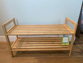 Bamboo shoe rack