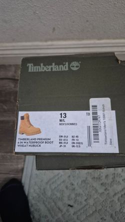 Wheat Timberland boots mens size 13 an half. 180