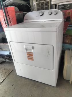 Whirlpool gas dryer barely been used and great shape..