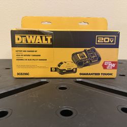 DEWALT 6Ah Battery and 6amp Charger (DCB206C)