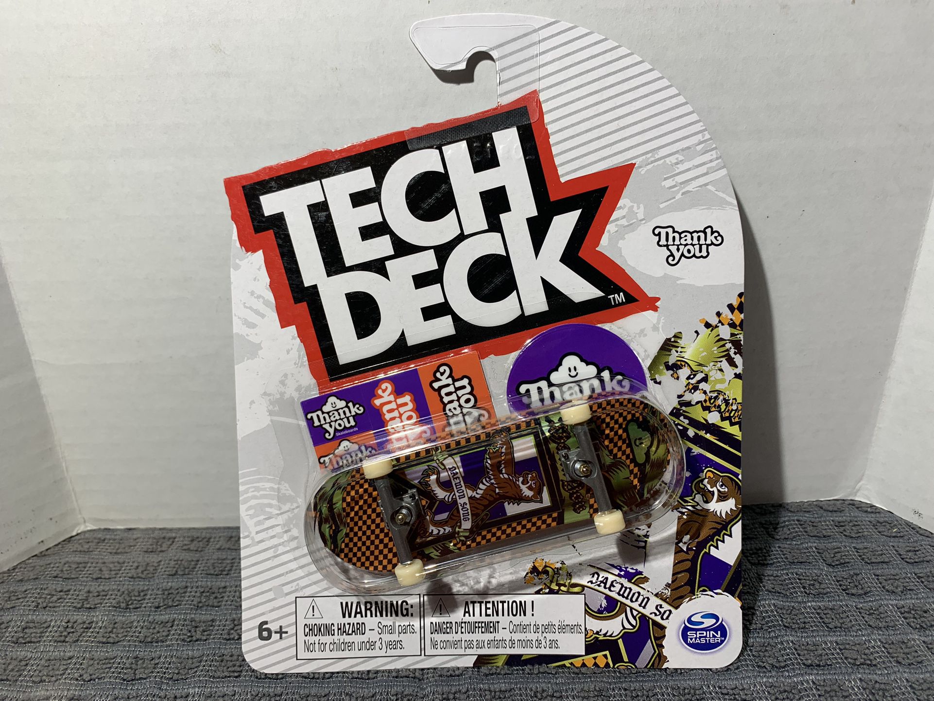 Tech Deck Fingerboard Skate Relic Series , Thank You  , Ultra Rare 
