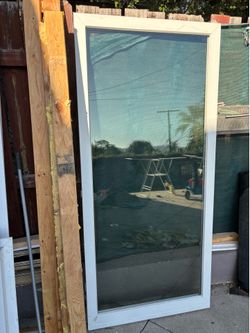 White Vinyl Fixed Picture Window