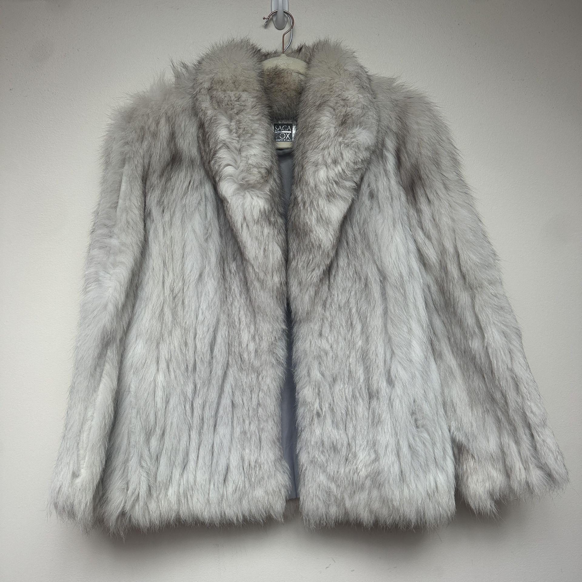 Saga Fox Genuine Fox Fur Coat Size Large