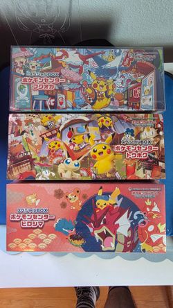 Pokémon Special Box Pokemon Center Fukuoka Tohoku Hiroshima Set