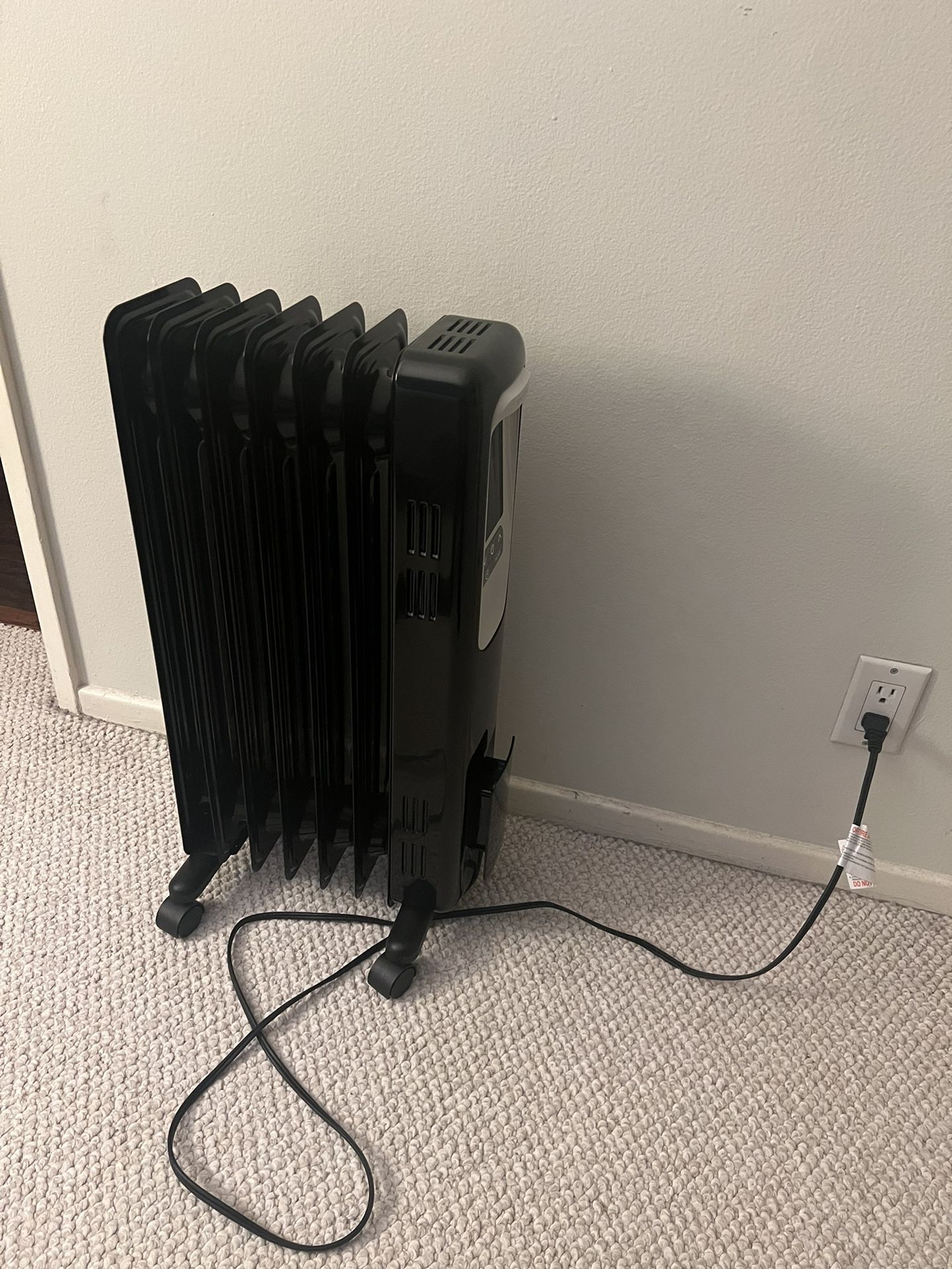 Space heater, 1500W Oil filled electric heater