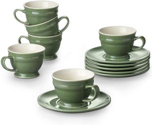 Brown And Green Cup Sets