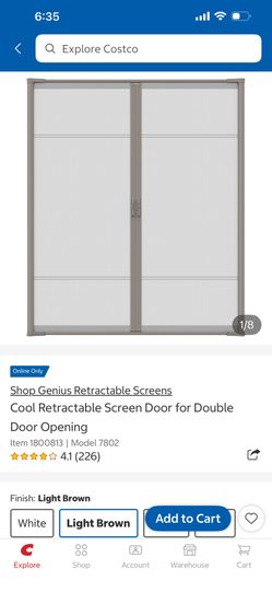Cool Retractable Screen Door for Double  Door Opening