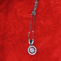 Beautiful Silver W Diamonds 