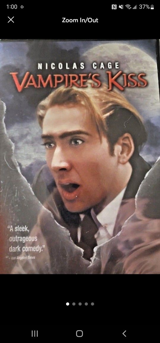 Vampire's Kiss (DVD 1988) New & Sealed ! Nicolas Cage & Jennifer Beals